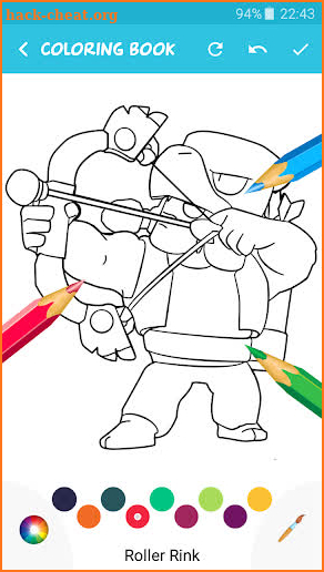 Coloring Book Brawl Stars screenshot