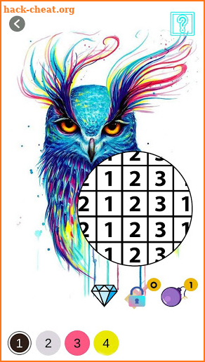 Coloring book by numbers screenshot