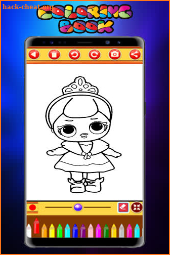 Coloring Book Dolls - Easy Drawing screenshot