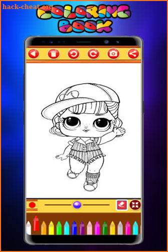 Coloring Book Dolls - Easy Drawing screenshot