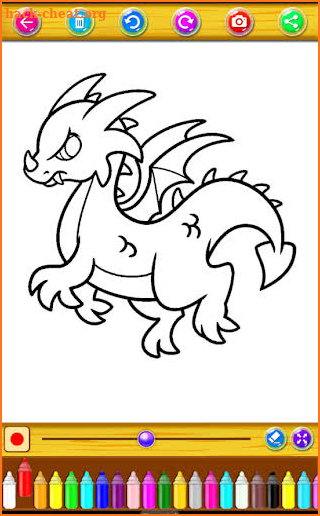 Coloring Book Dragon screenshot