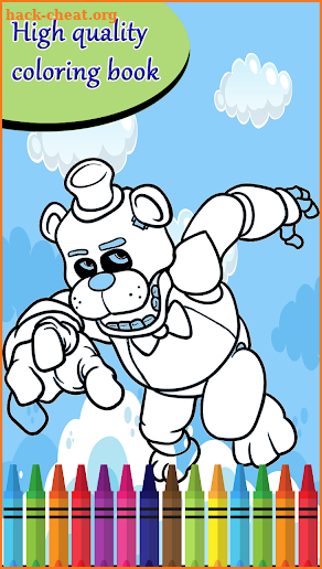 Coloring book five nights screenshot