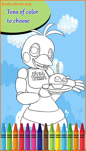 Coloring book five nights screenshot