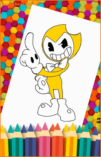 coloring book for bendy screenshot