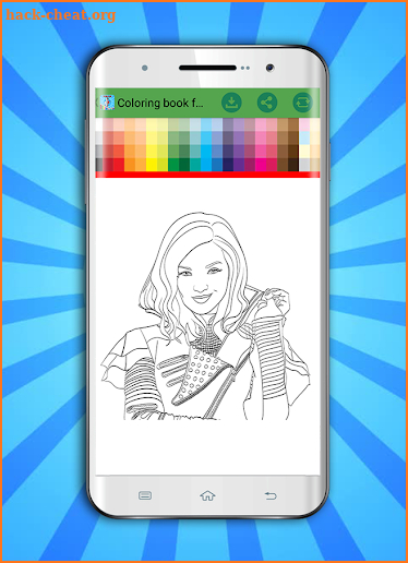 Coloring Book for Descendants screenshot