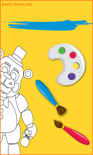 coloring book for five night FNAF screenshot