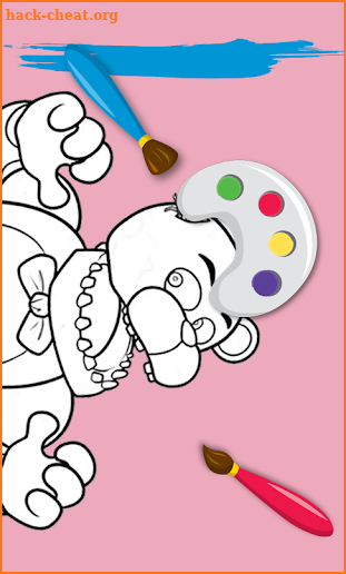 coloring book for five night FNAF screenshot