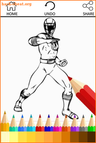 Coloring Book for Hero Rangers screenshot