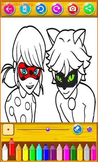 Coloring Book for Ladybug miracul & Cat Noir screenshot