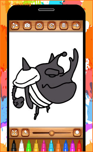 Coloring Book For larva: coloring worm game screenshot