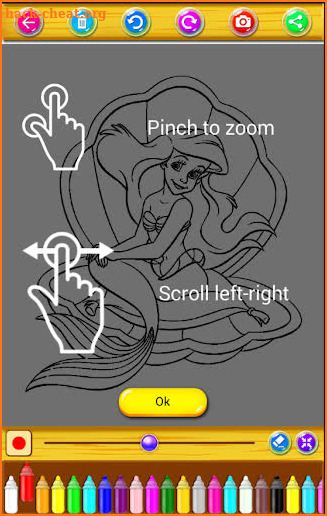 Coloring Book For Mermaid Game - Learn Painting screenshot