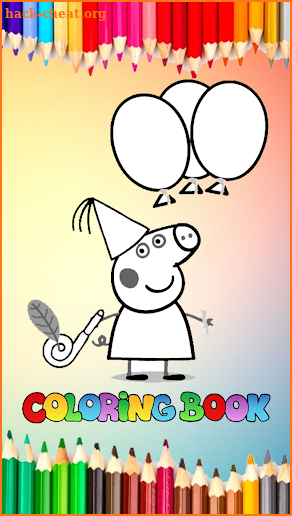 Coloring Book For Peppa Game screenshot