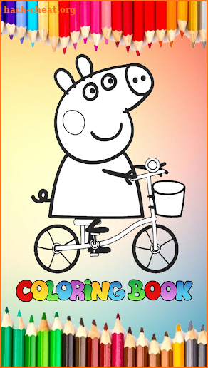 Coloring Book For Peppa Game screenshot