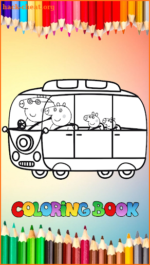 Coloring Book For Peppa Game screenshot