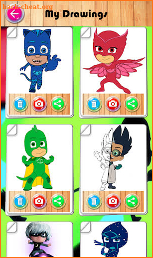 Coloring Book for PJ Heroes: coloring Masks game screenshot