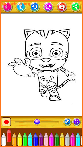 Coloring Book for PJ Heroes Masks screenshot