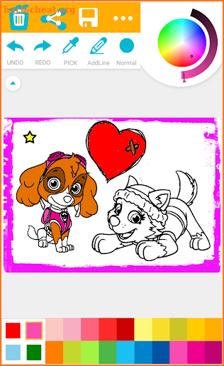 Coloring Book for Puppy patrol Christmas HD screenshot