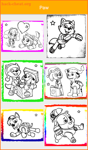 Coloring Book for Puppy patrol Christmas HD screenshot