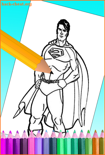 coloring book for super heros 2019 screenshot