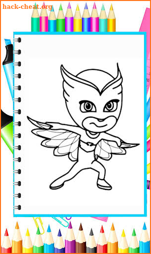 coloring Book for superhero 4: coloring Masks game screenshot