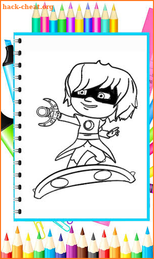 coloring Book for superhero 4: coloring Masks game screenshot