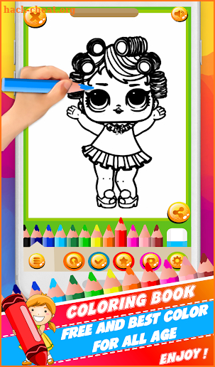 Coloring Book For Surprise~Doll-lol screenshot