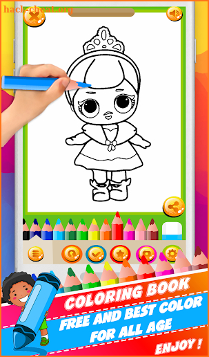 Coloring Book For Surprise~Doll-lol screenshot