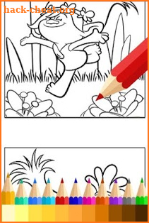 Coloring Book for Trolls Fans screenshot