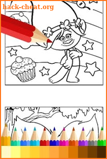 Coloring Book for Trolls Fans screenshot