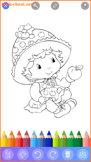 coloring book girls cartoon screenshot