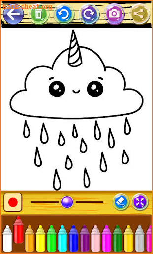 Coloring Book Kawaii screenshot