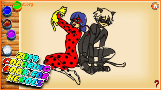 coloring book lady miraculous bug screenshot