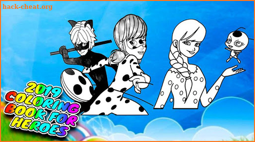 coloring book lady miraculous bug screenshot