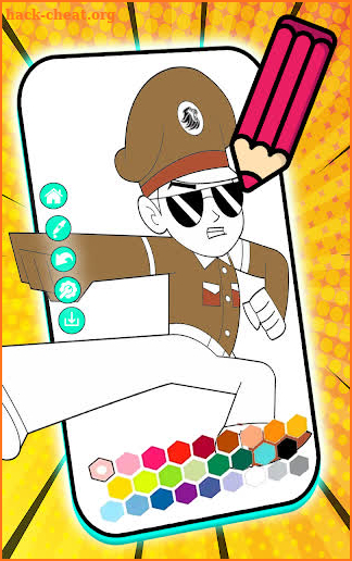 coloring book Little Singham screenshot