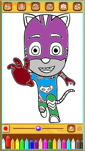 Coloring Book Masks Super Heroes screenshot