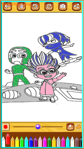 Coloring Book Masks Super Heroes screenshot