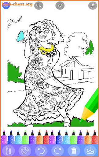 Coloring Book Mirabel Encanto screenshot