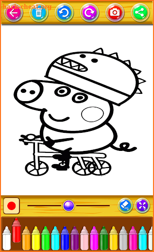 coloring book : peppa screenshot