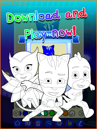 Coloring Book PJ Hero screenshot