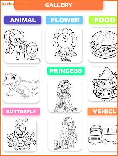 Coloring Book - Tap and Paint pages screenshot