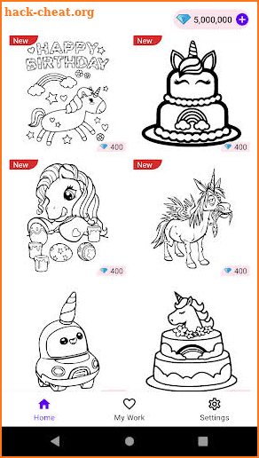 Coloring Book: Unicorn screenshot