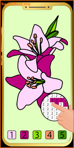 Coloring by number Flower : Draw pixel art screenshot