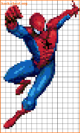 coloring by number superheroes sandbox screenshot