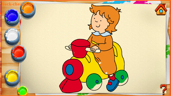 Coloring caillou screenshot