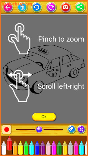 Coloring Cartoon Little Cars screenshot