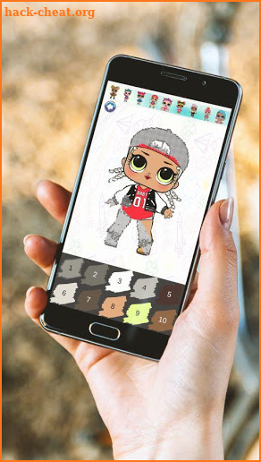 Coloring Cartoon Surprise Dolls Color by Number screenshot