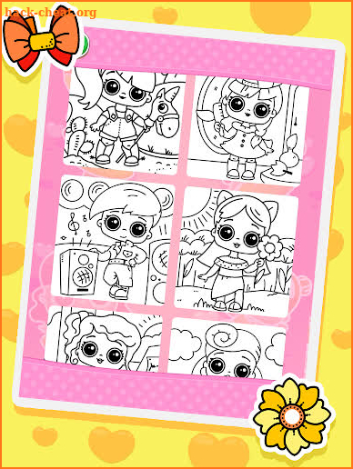 Coloring dolls. screenshot