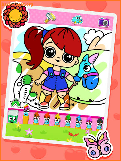 Coloring dolls. screenshot