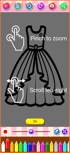 Coloring Fashion Dress screenshot