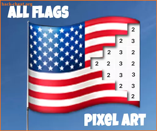 Coloring Flags Pixel Art screenshot